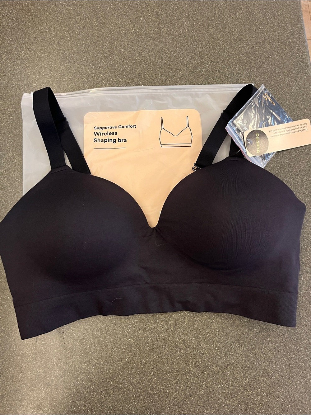 Supportive Comfort Wireless Shaping Bra - Black